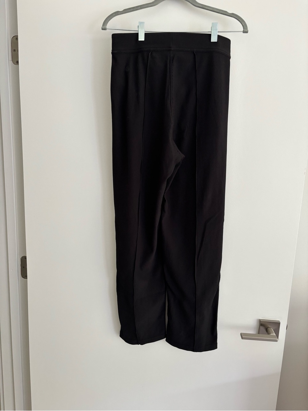 lululemon true black high rise/straight leg ribbed pants - Picture 5 of 7